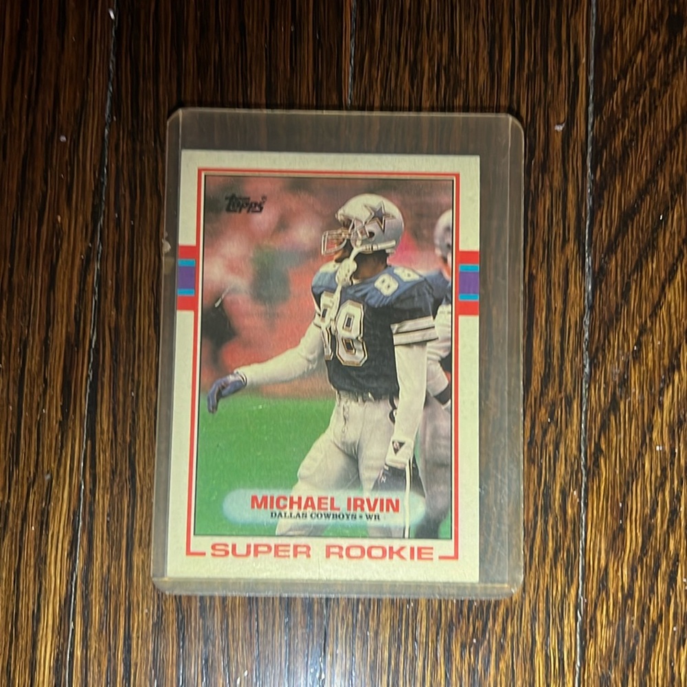 Topps Michael Irvin rookie card original card no damages tip top condition